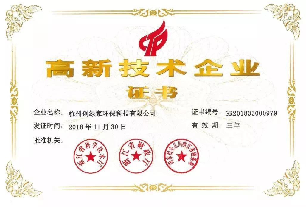 喜報！創(chuàng)綠家被認(rèn)定為2020年度杭州市專利試點企業(yè)